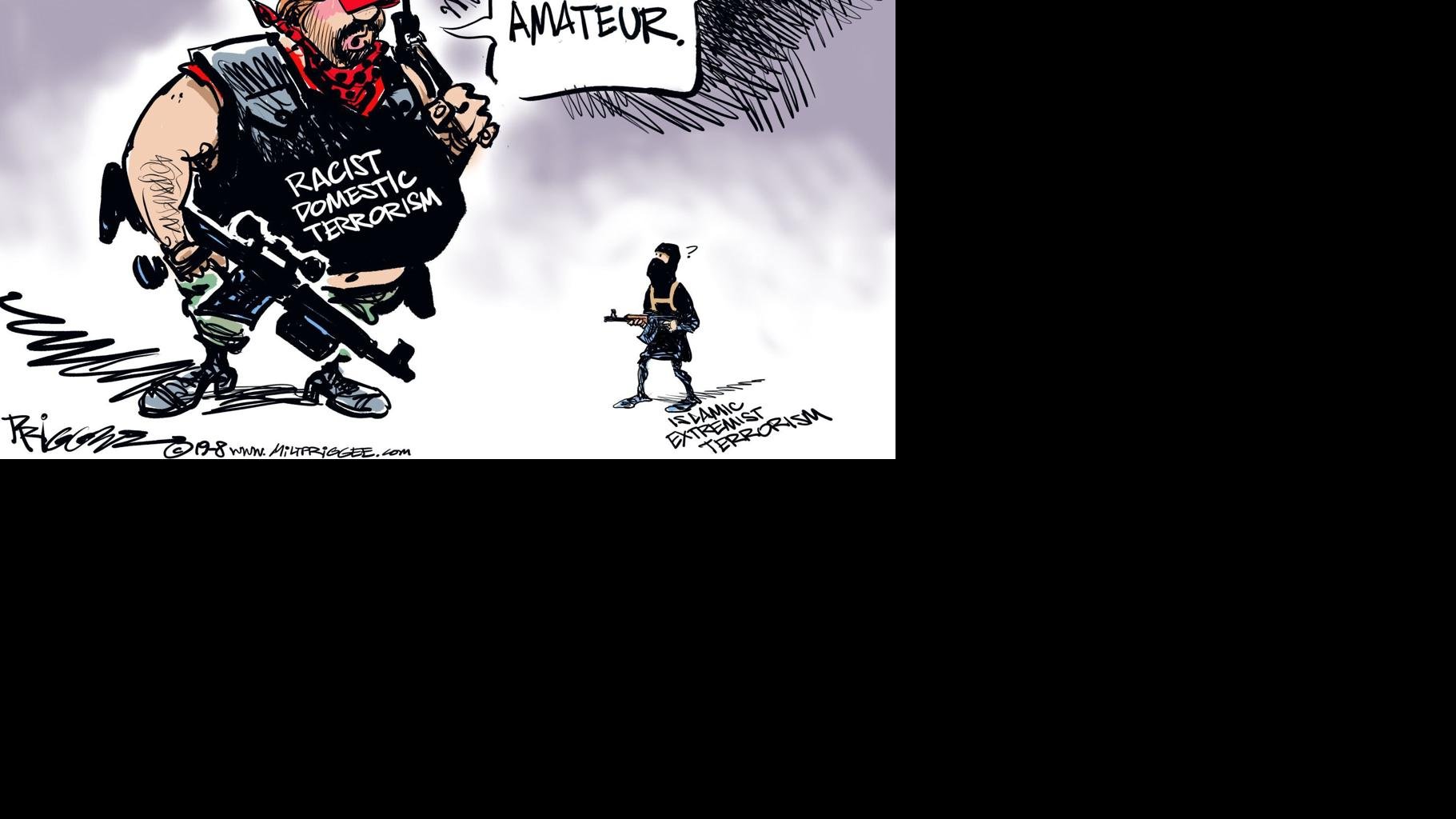 Domestic terrorism Political cartoons