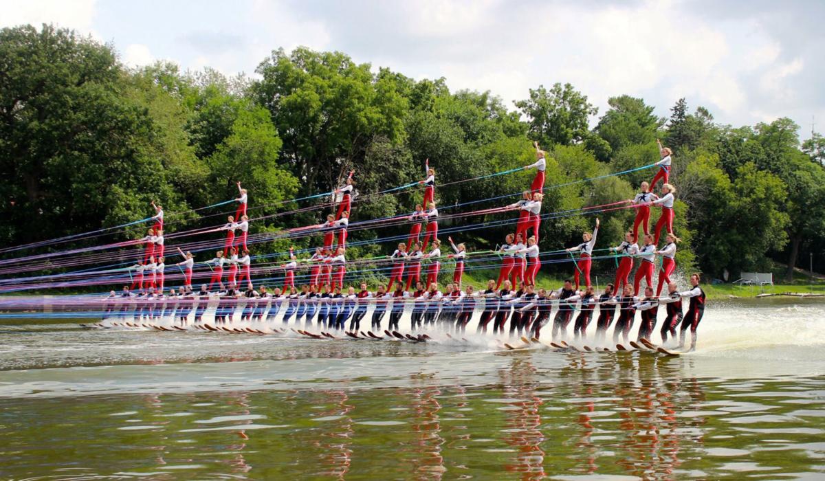Rock Aqua Jays build world's largest human water ski pyramid Local