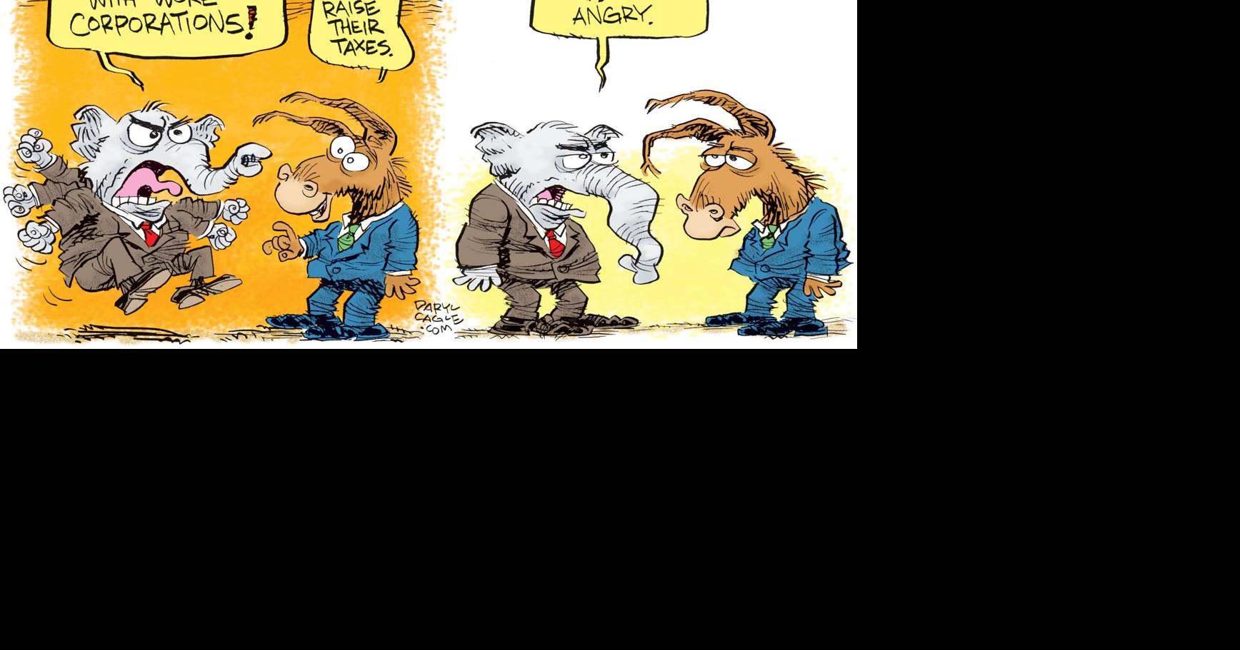 Targeting corporations | Political cartoons | gazettextra.com