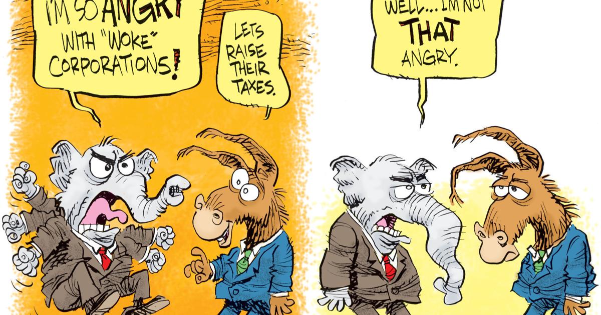 Targeting corporations | Political cartoons | gazettextra.com