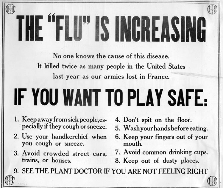 An earlier pandemic Spanish Flu of 1918 haunted Janesville for five