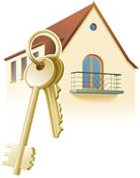 Keys For New Home, House. Realty, Real Estates.