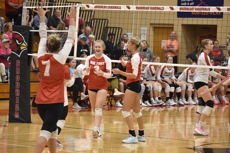 Volleyball Big Foot takes competitive fifth set against Brodhead to