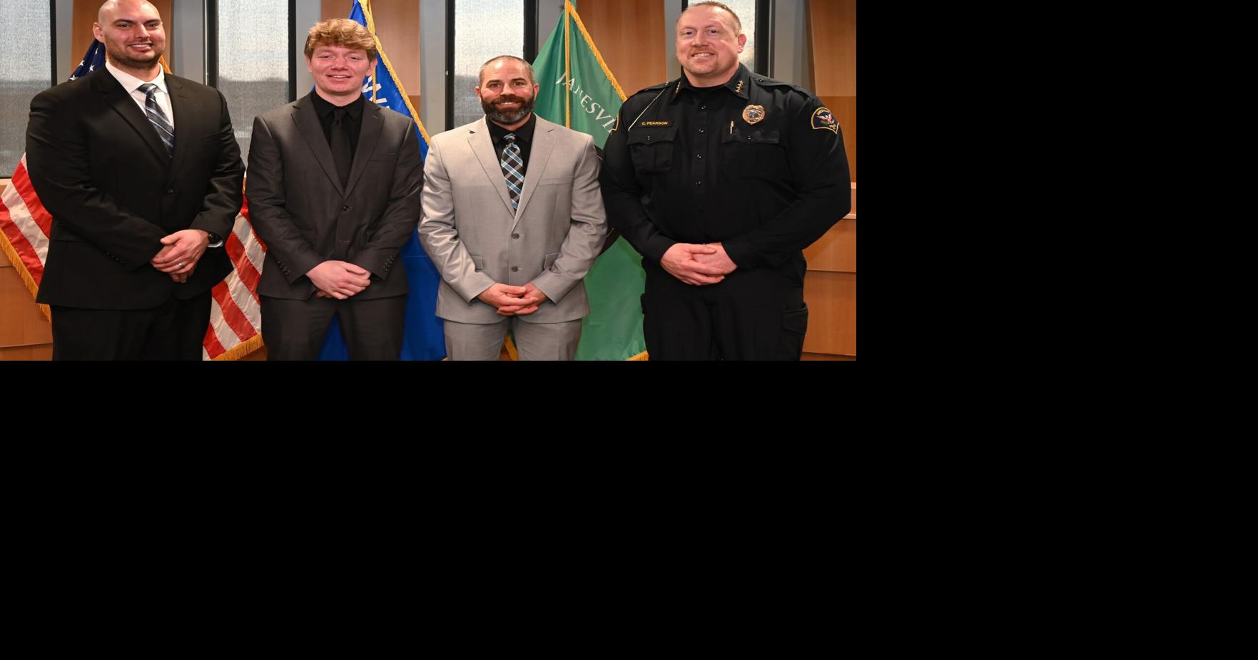 Janesville Police Department welcomes three new police officers | Local ...