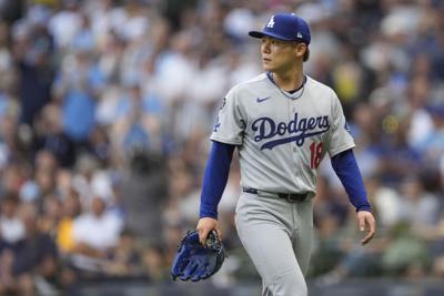 Dodgers Brewers Baseball