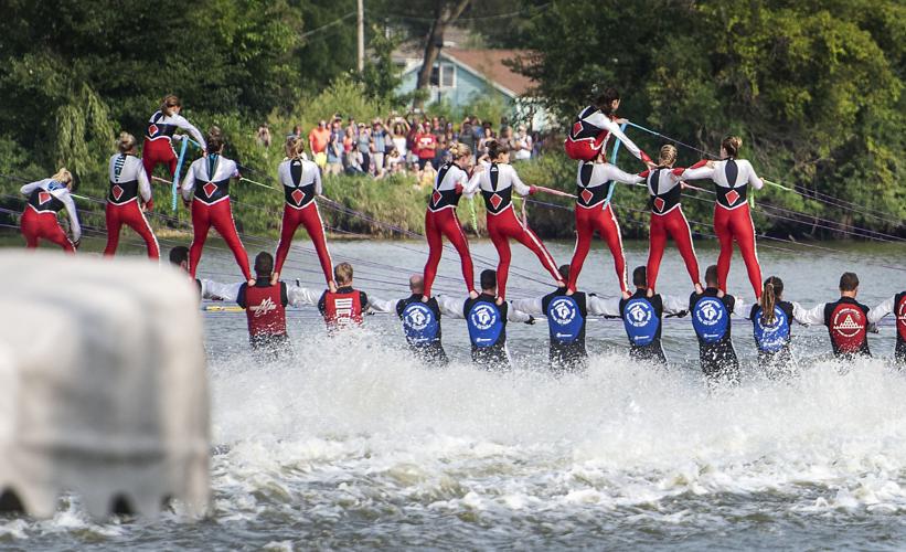 Rock Aqua Jays build world's largest human water ski pyramid Local