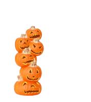 Stack Of Halloween Pumpkins