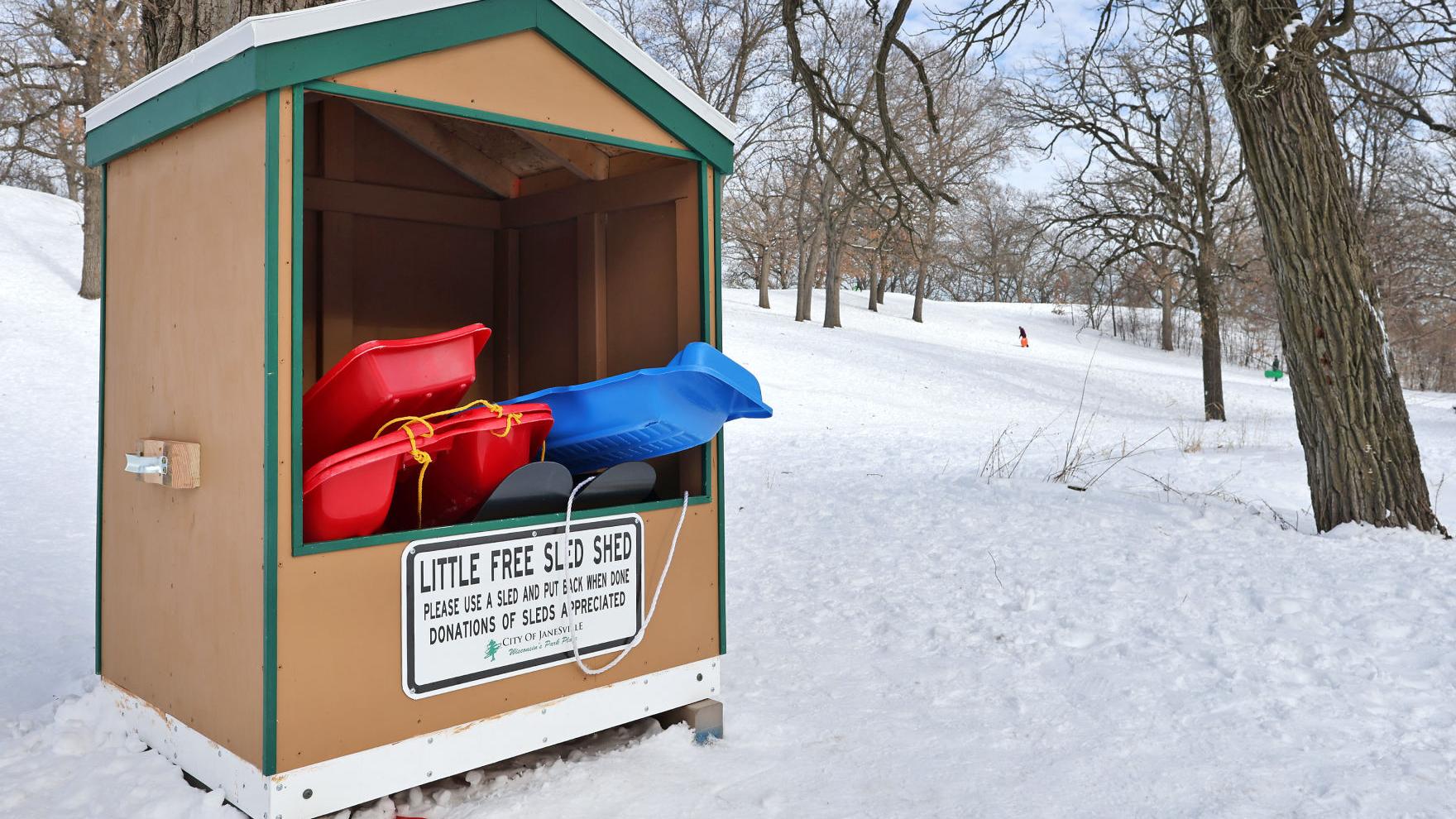 Little free sled shed offers access to winter fun amid cabin fever season - Vimarsana News