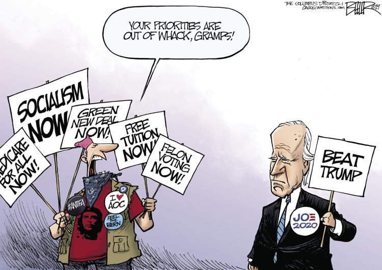 Biden's priorities 'out of whack' Political cartoons