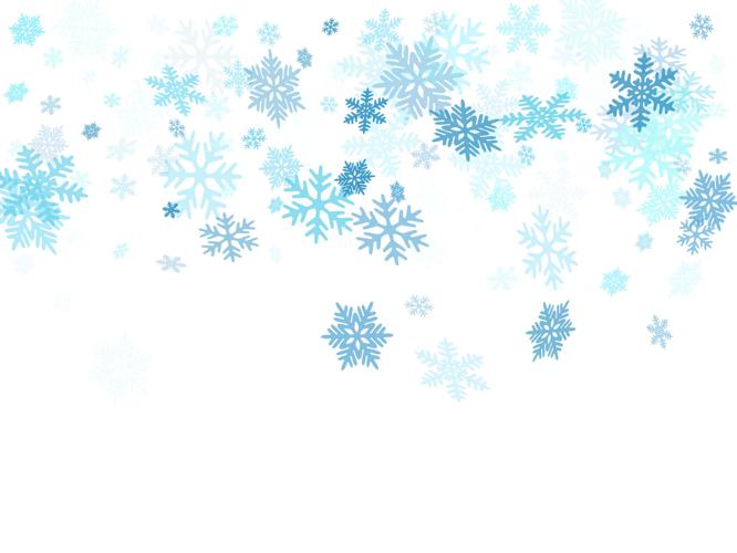 Winter Snowflakes Border Cool Vector Background. Macro Snow Flakes Flying Border Illustration, Card