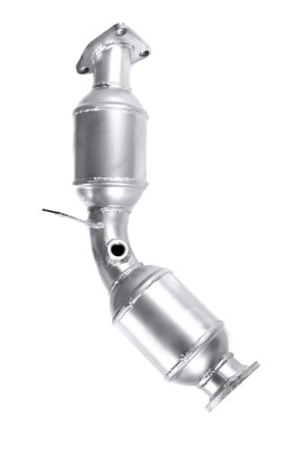 One Catalytic Converters Isolated Over White Background