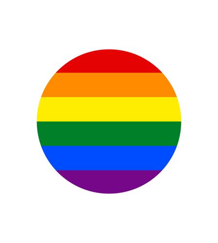 Vector Image Of A Lgbtq+ Flag. Pride Symbol. Rainbow Flag, The Most Widely Known Worldwide Is The Pr