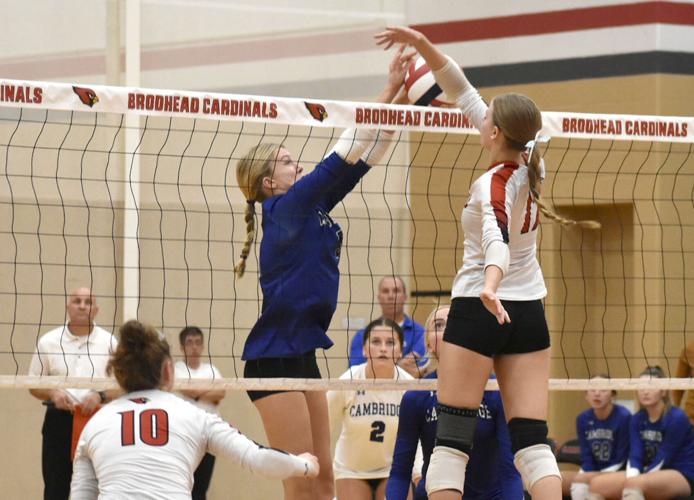 Volleyball Brodhead survives scrappy Cambridge in postseason opener