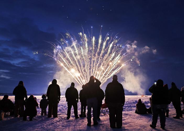 Oh! Ahhh! Brrrrr! Fireworks light up frozen Lake Koshkonong Local