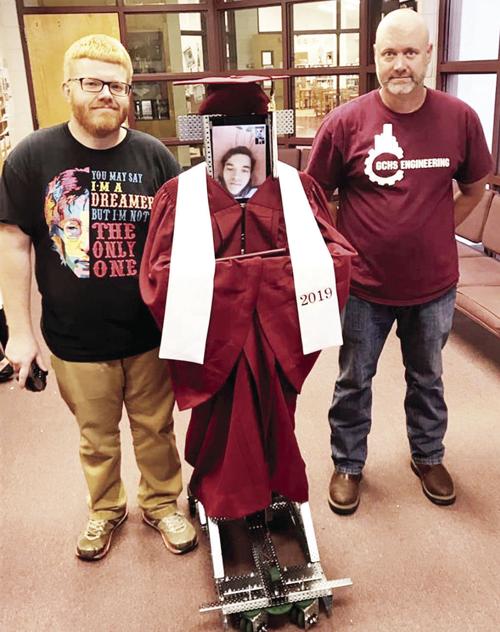 Student takes virtual walk to receive diploma...