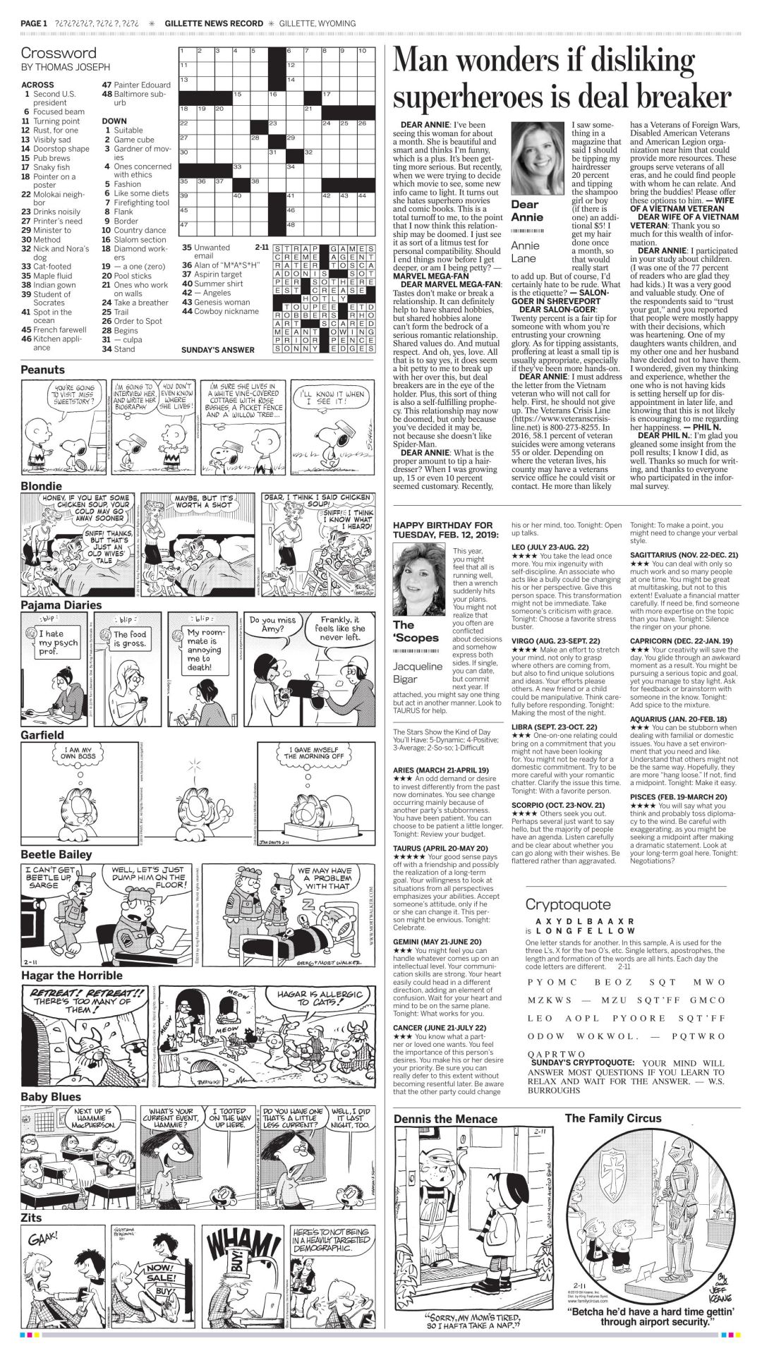 Monday Comic Script Monday Comics | Local News | gillettenewsrecord.com