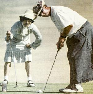 Histories: Men competed in 'Dress Like a Lady' golf tournament in 1997