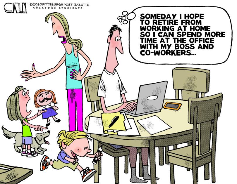 Working From Home Editorial Cartoons Gillettenewsrecord Com