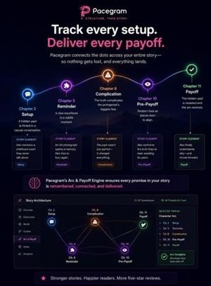 Pacegram Introduces AI Story Architecture That Tracks Story Setups and Payoffs Across an Entire Novel
