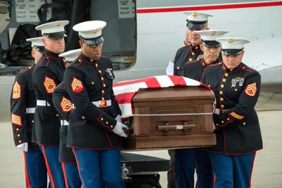Rylee McCollum homecoming honor guard