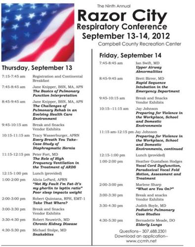 Razor City Respiratory Conference | | gillettenewsrecord.com