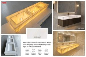 KingKonree Unveils Innovative Translucent Solid Surface Collection, Revolutionizing Commercial and Residential Interior Design