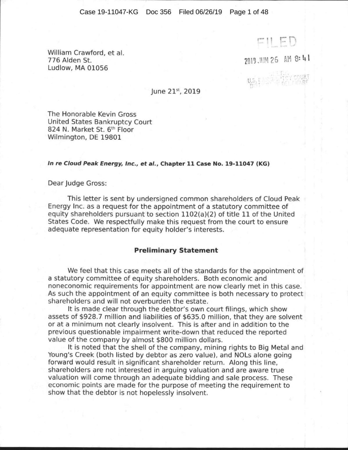 Shareholders Letter Gillettenewsrecord shareholders-letter-gillettenewsrecord