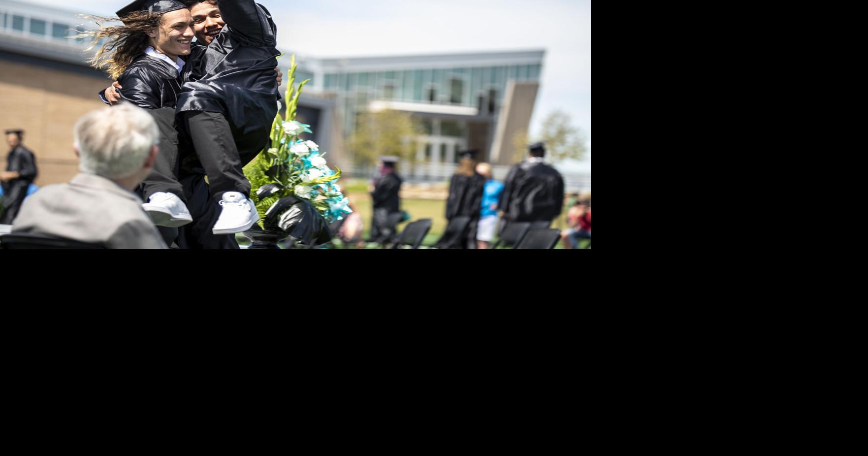 Westwood High School graduates turn their tassels in unison Friday Local News