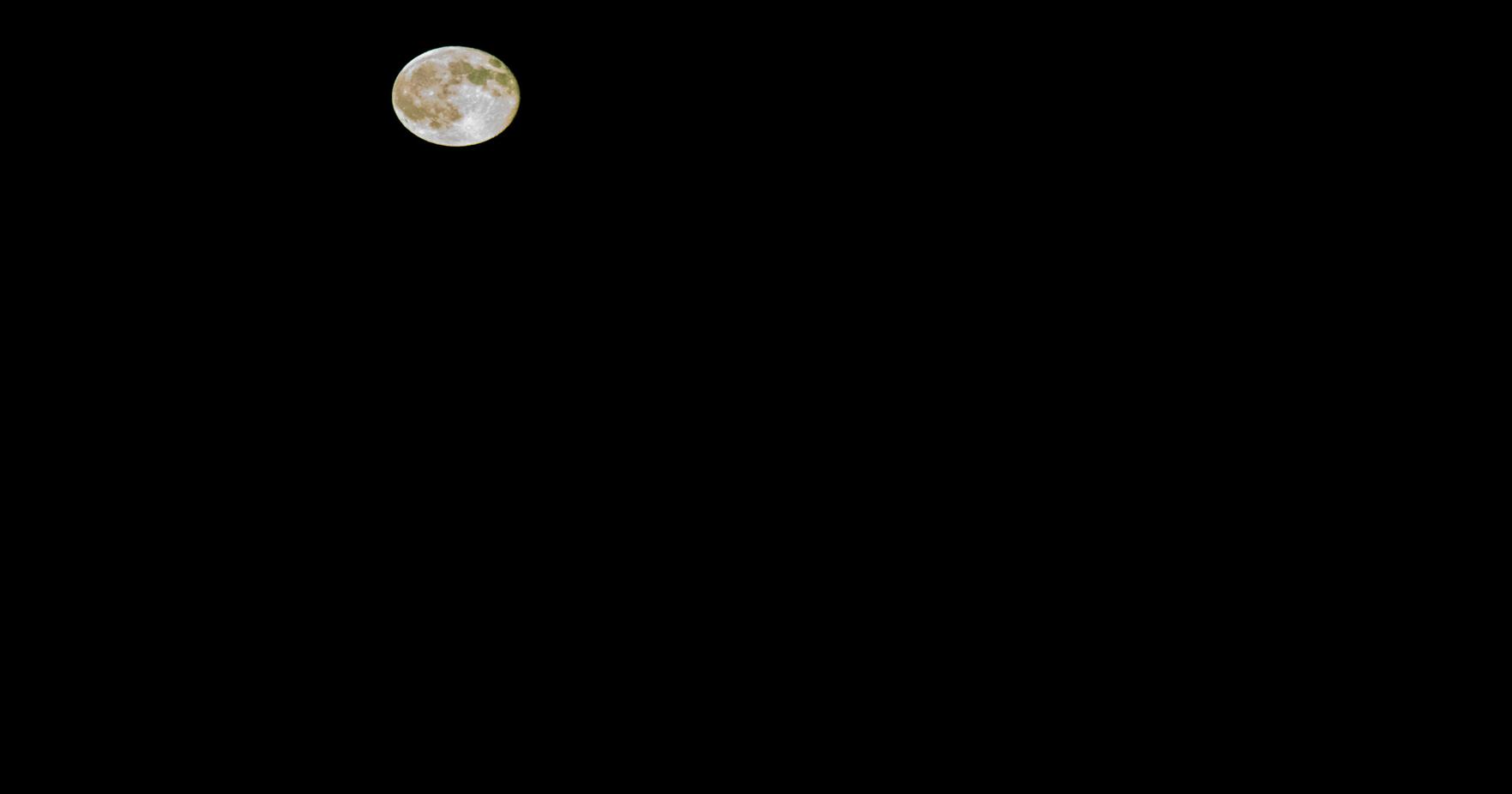 Supermoon over Gillette night sky