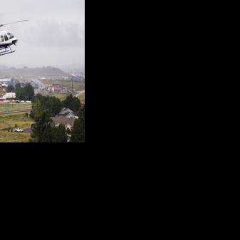Air Methods helicopter lands in Gillette as precaution for Hulett Rally ...