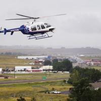 Hulett Rally Air Methods helicopter lands in Gillette as precaution for Hulett Rally ...