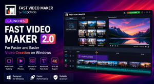 FastPCTools Launches Fast Video Maker 2.0 with a New Interface, Multi-Track Editing, and High-Quality Video Export