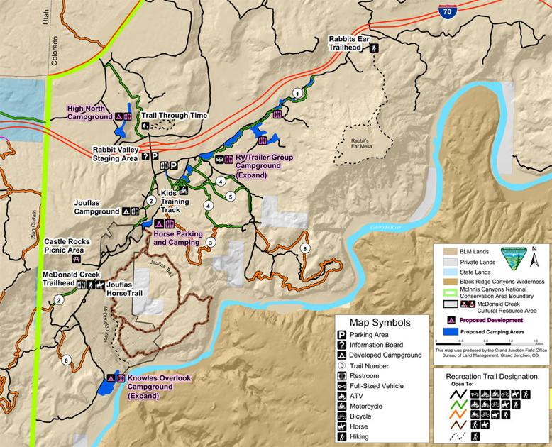 Changes on the way to Rabbit Valley area Western Colorado