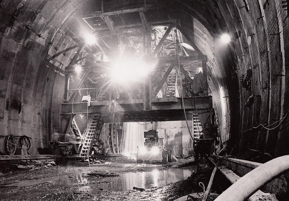 Eisenhower Tunnel a moving target during construction