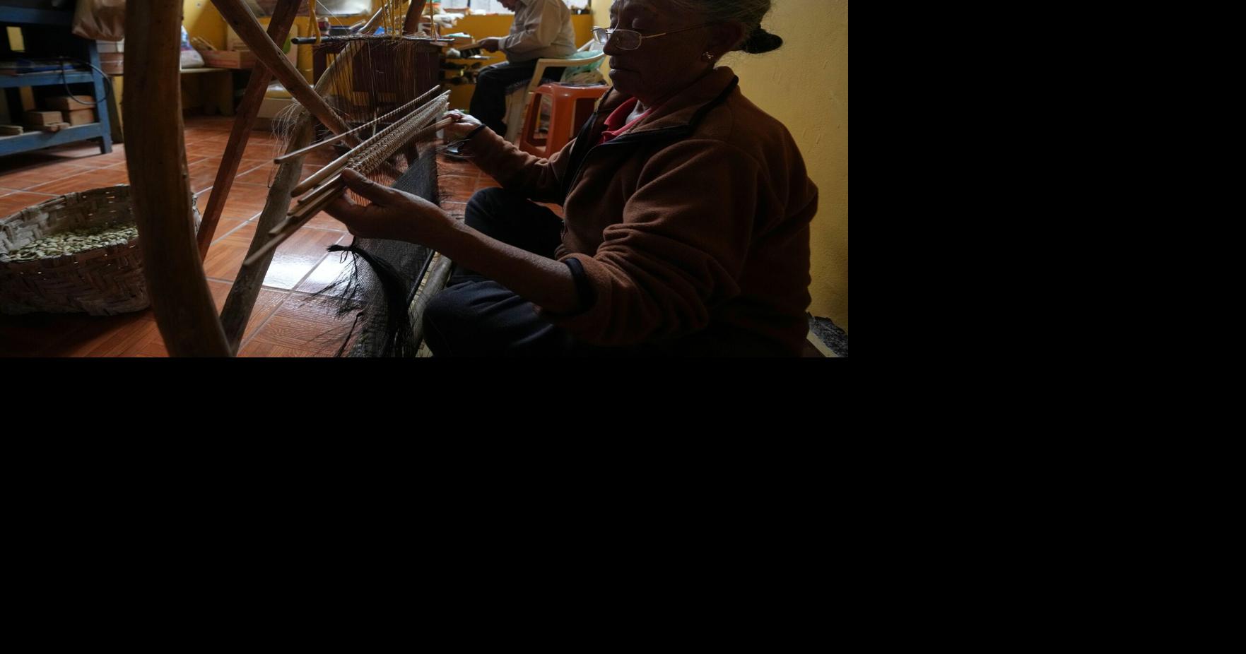 Ecuadorian artisans working to preserve the traditional craft of weaving horsehair strainers