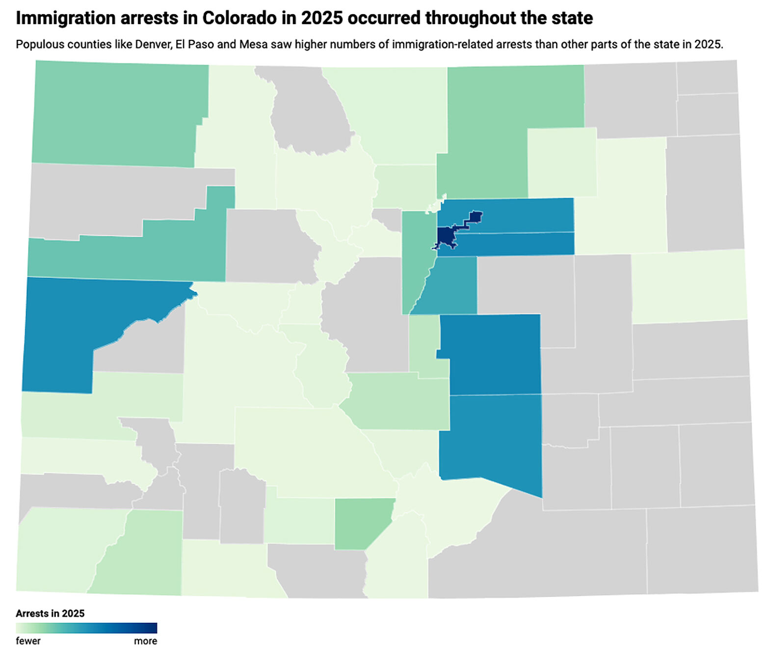 What data shows about ICE arrests in Colorado in 2025 | Western ...