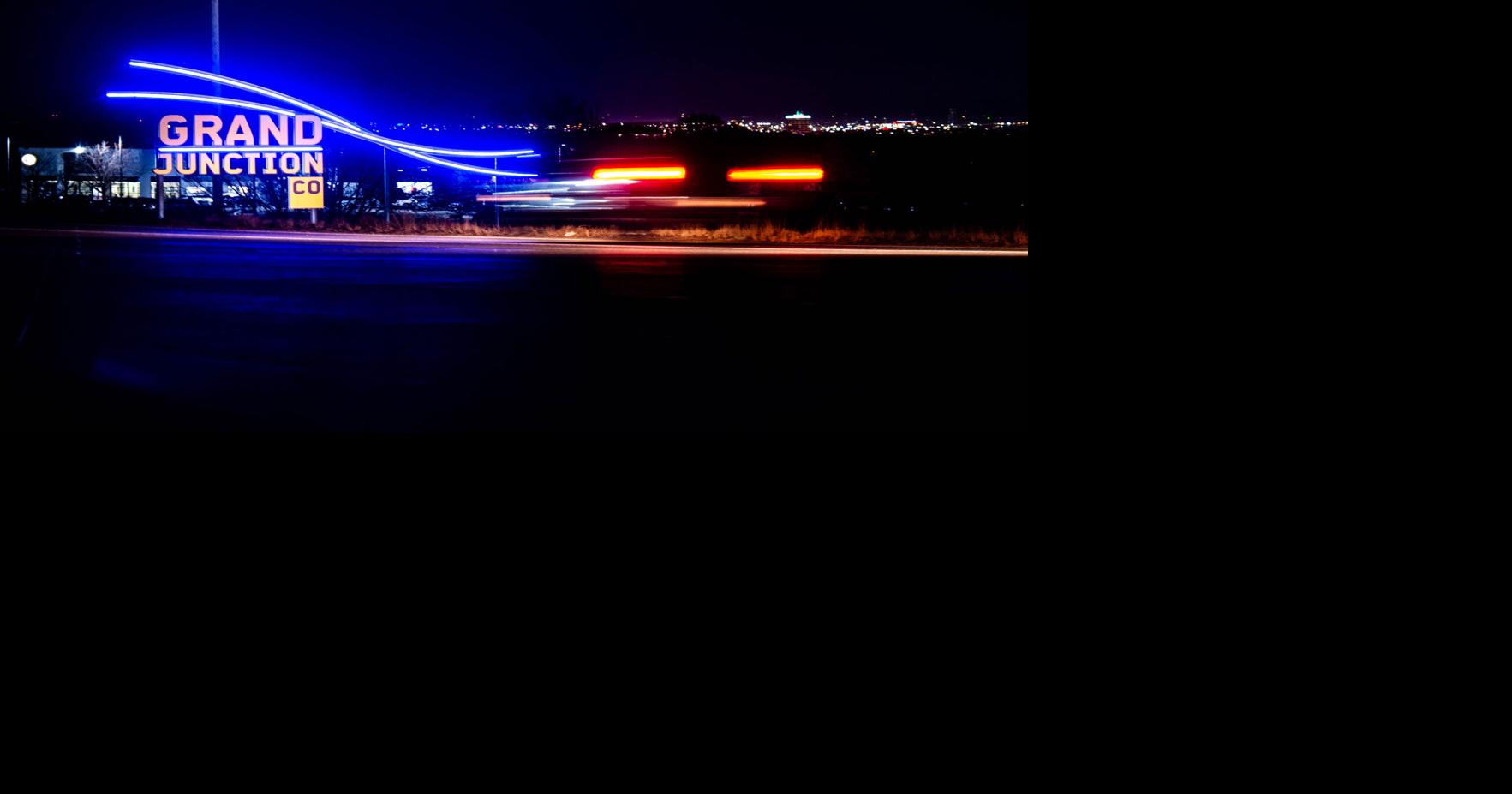 GJ entry signs installed, will be lit at night Western Colorado