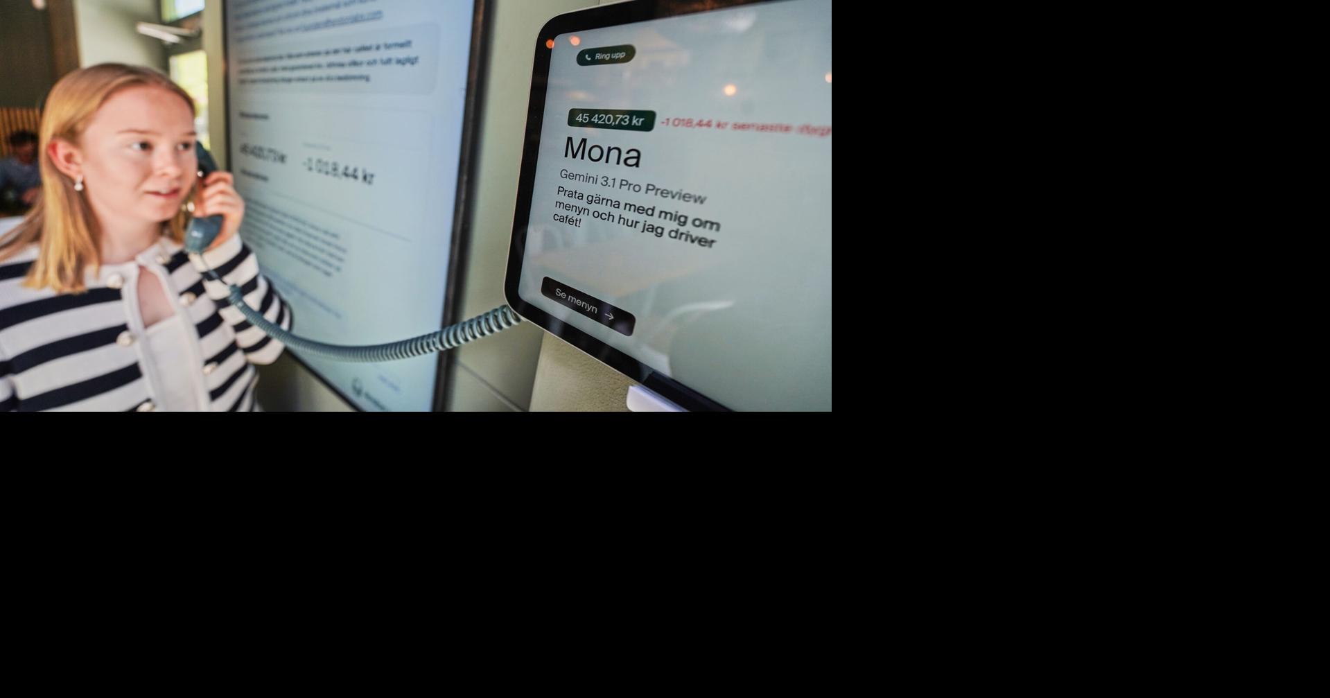 The barista is human but an AI agent runs this experimental Swedish cafe