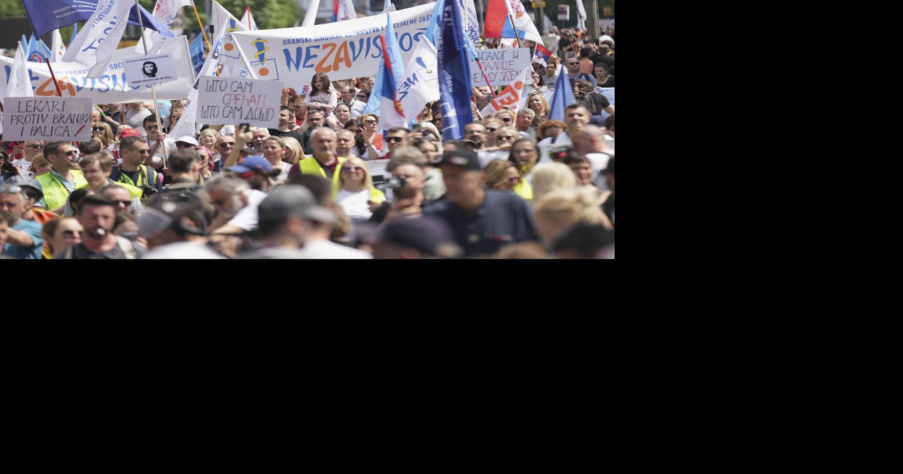 A Serbian court swaps prison for house arrest for 3 out of 6 jailed