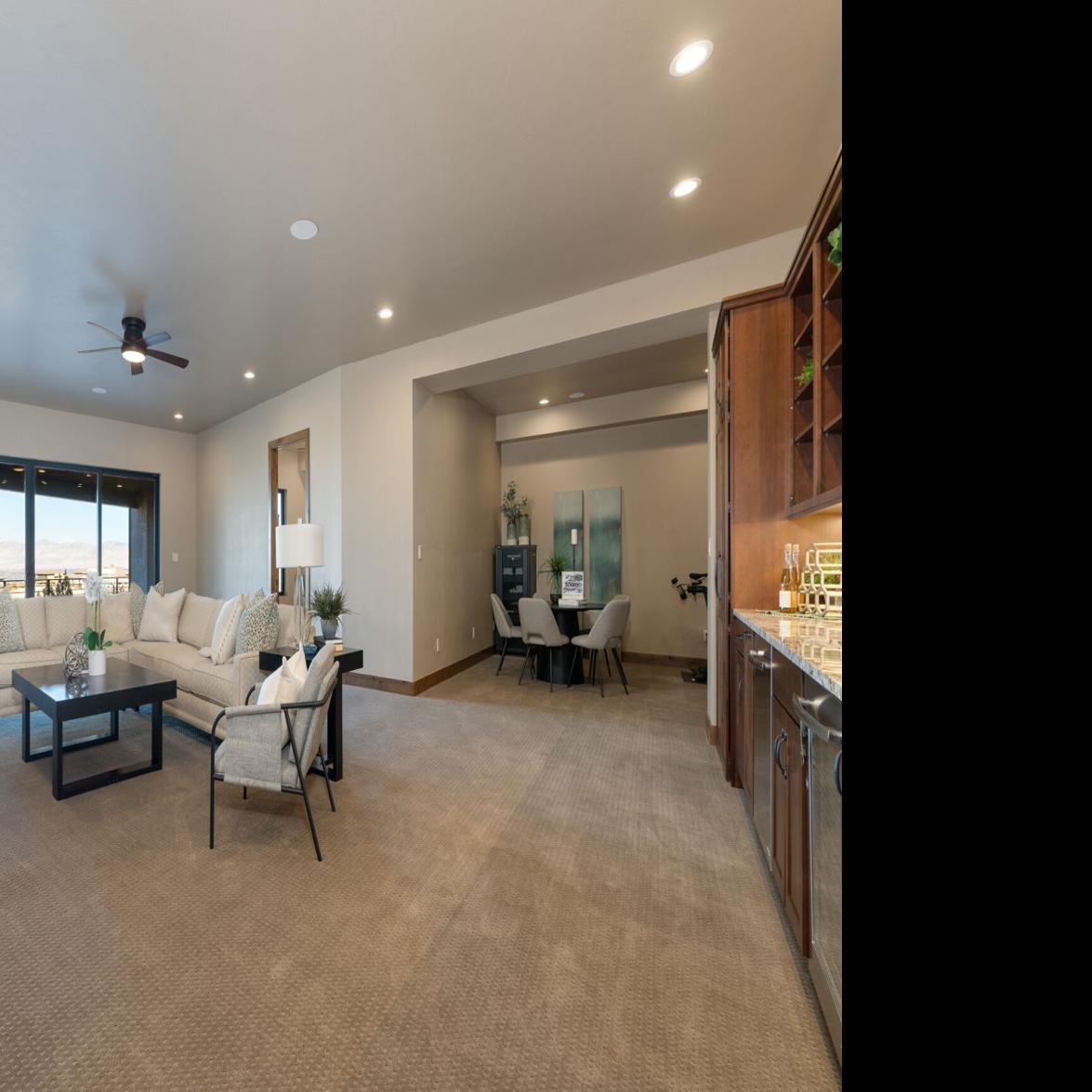 Redlands property features expansive outdoor living spaces, sauna and panoramic mountain vistas