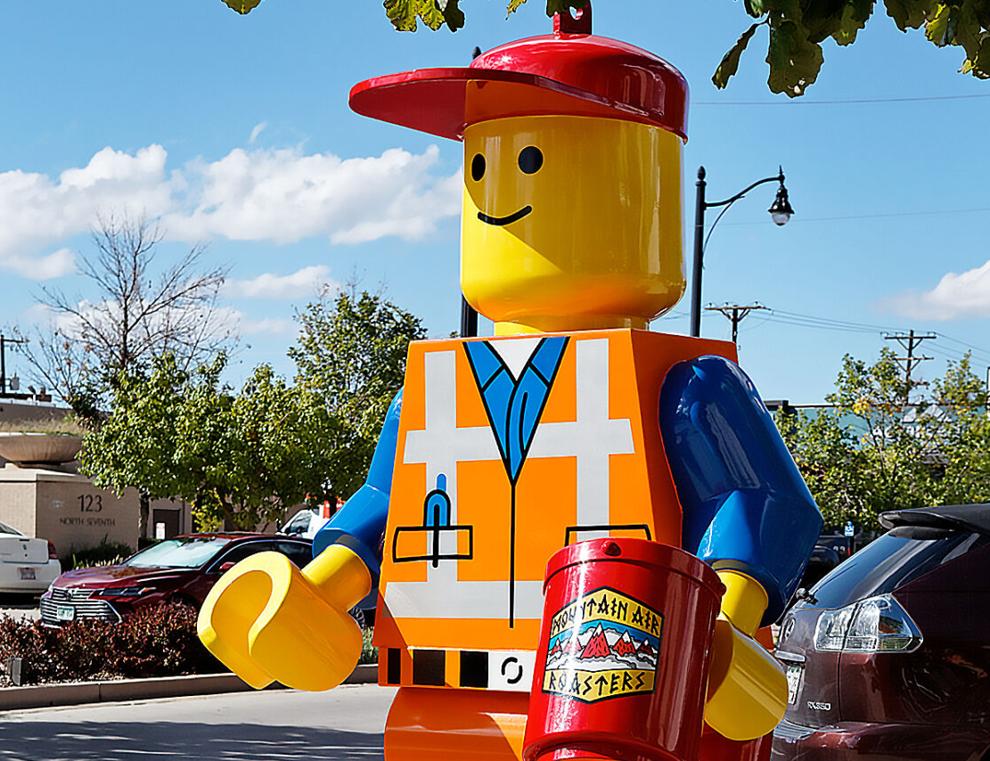 Meet bRICK: 8-foot-tall sculpture becomes downtown's latest attraction ...