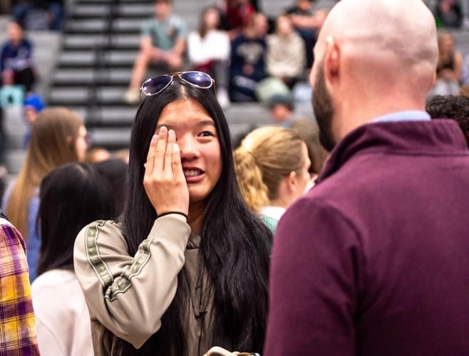 Emotional discussion: Say Something Assembly tours D51 schools