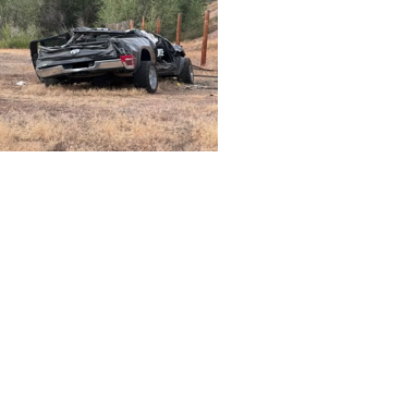 Two severely injured after driver crashes choking on doughnut