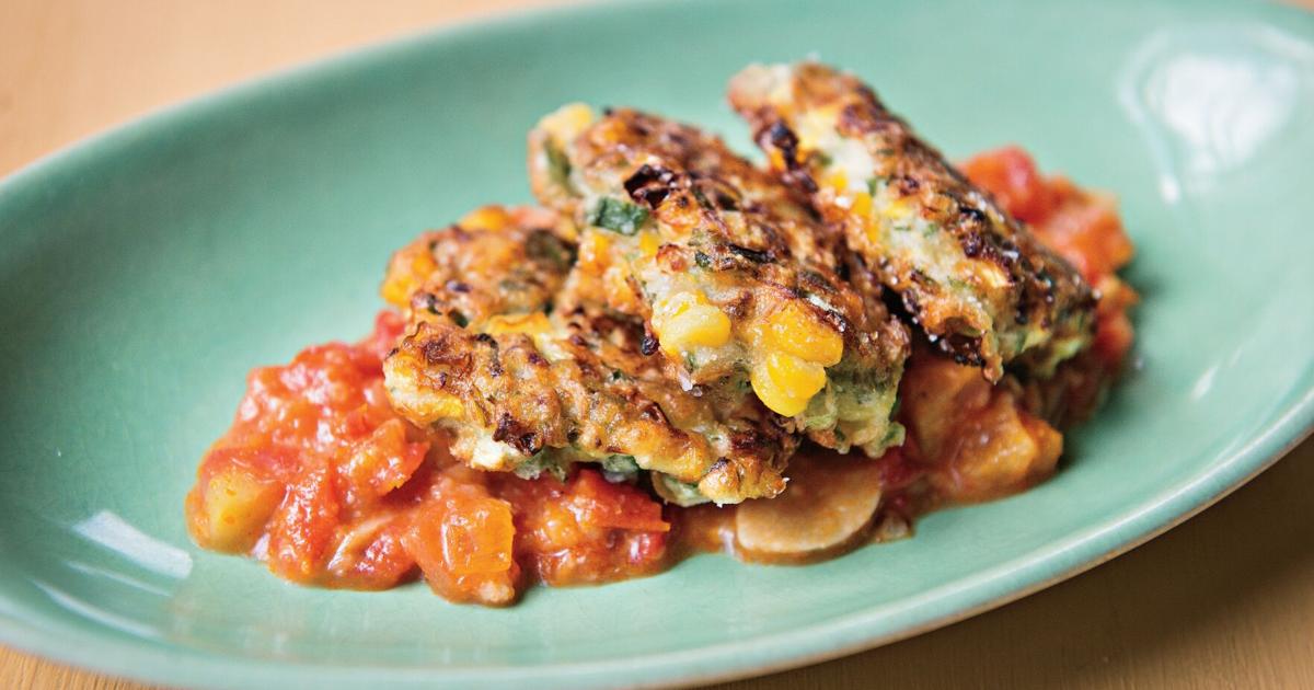 Fall in love with okra with these scallion pancakes