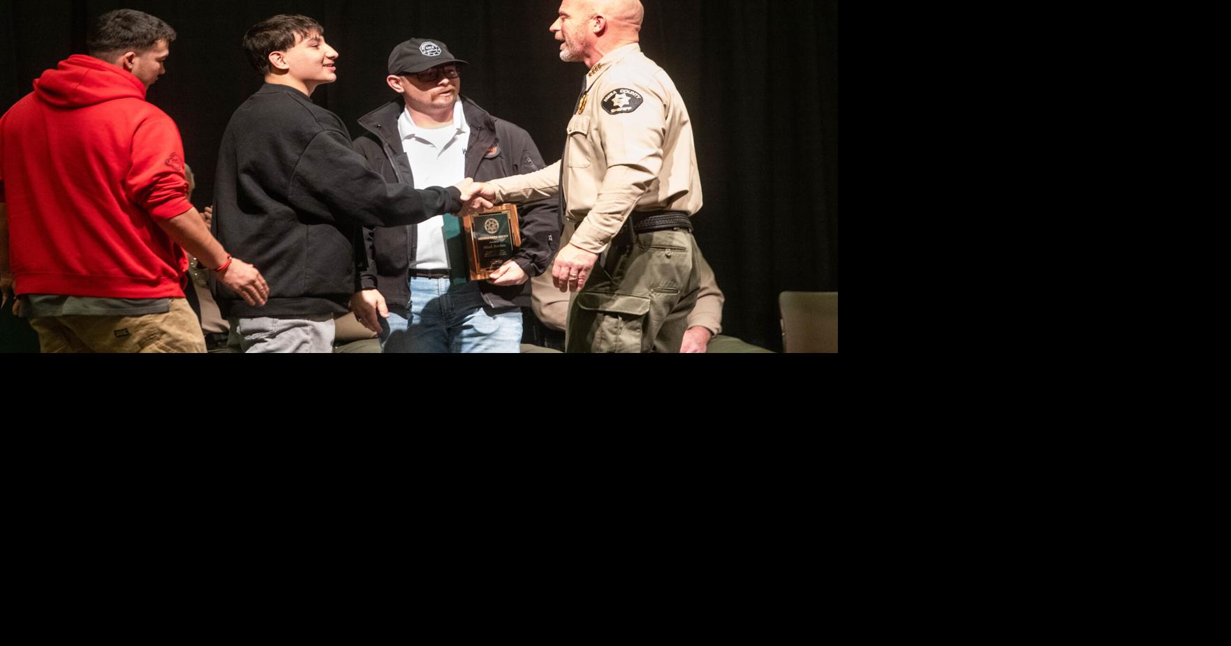 Central wrestlers honored by MCSO for actions after bus crash