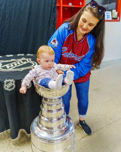 Stanley Cup visits kids cancer center