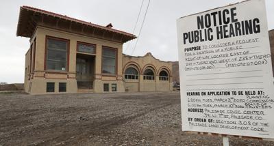 Christopher Tomlinson/The Daily Sentinel The historic Lion Mountain Fruit Building at 244 W. Third St. in Palisade may soon have a new purpose. Colterris Vineyards is hoping to develop it as a wine bar and museum. The town is considering vacating a portion of its right-of-way on the east side of the building.
