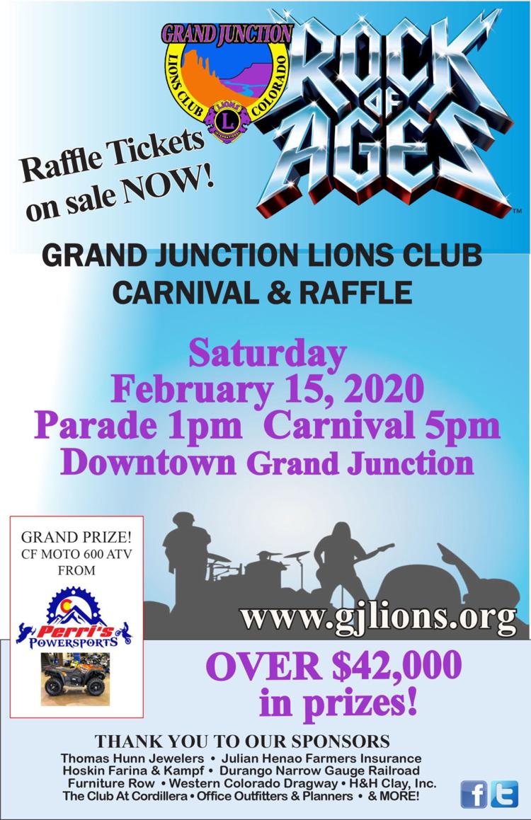 Grand Junction Lions Club Annual Carnival, Parade and Raffle Calendar