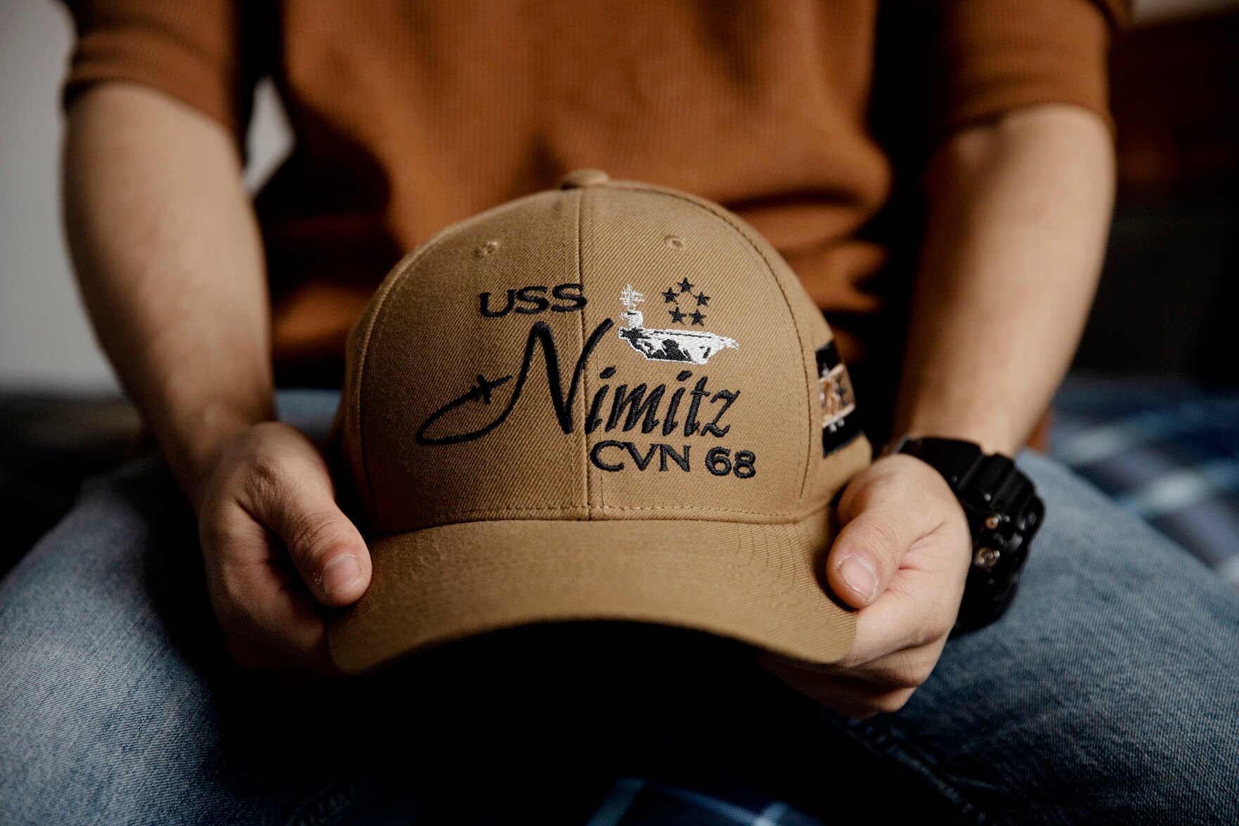 uss nimitz command ball cap