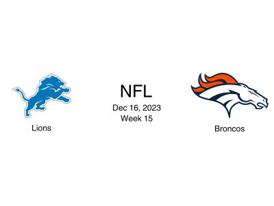 NFL Betting Preview: Detroit Lions Vs Denver Broncos - Week 15 Odds ...